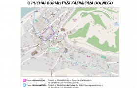 Zdjęcie dla aktualności: XXII Biegi uliczne                  o puchar Burmistrza Kazmierza Dolnego