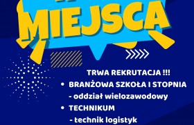 Zdjęcie dla aktualności: WOLNE MIEJSCA-CZEKAMY NA CIEBIE!